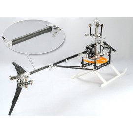 CNC Aluminum Tail Boom Round 4mm Upgrade combo - 130XXL