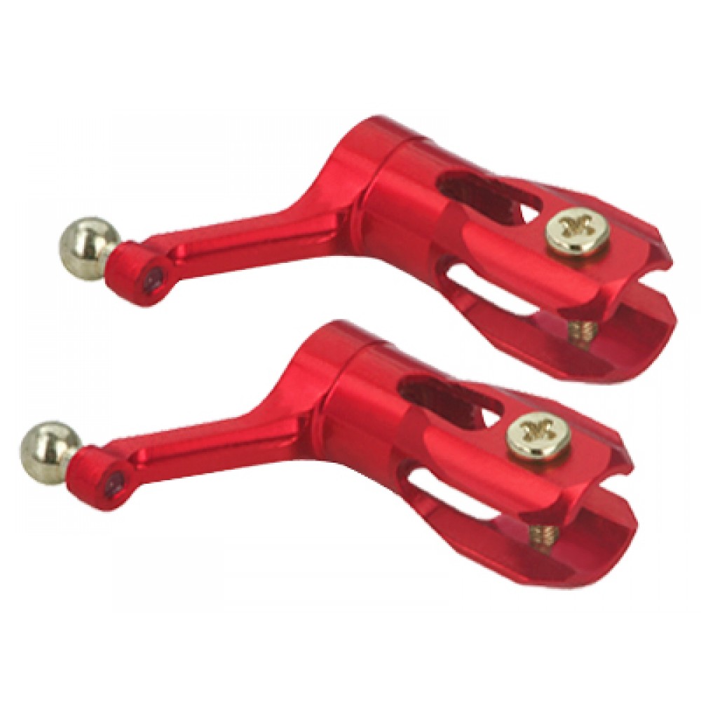 Precision CNC Aluminum Main Blade Grip set (RED) - AXE100CP