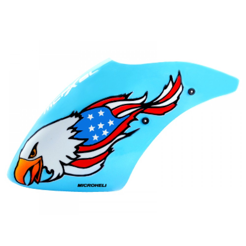 Airbrush Fiberglass American Eagle Flag Canopy - MCPXBL