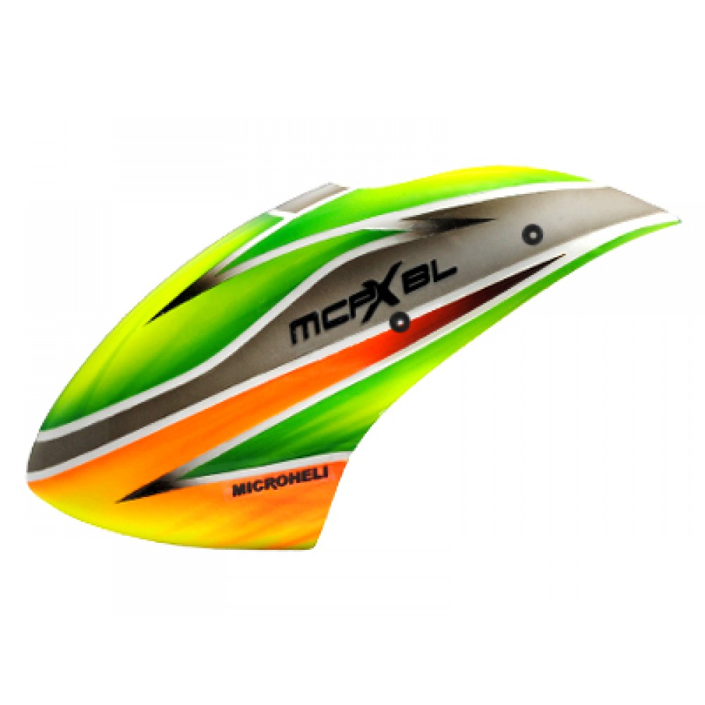 Airbrush Fiberglass Green Poison Canopy - BLADE MCPXBL / BL2