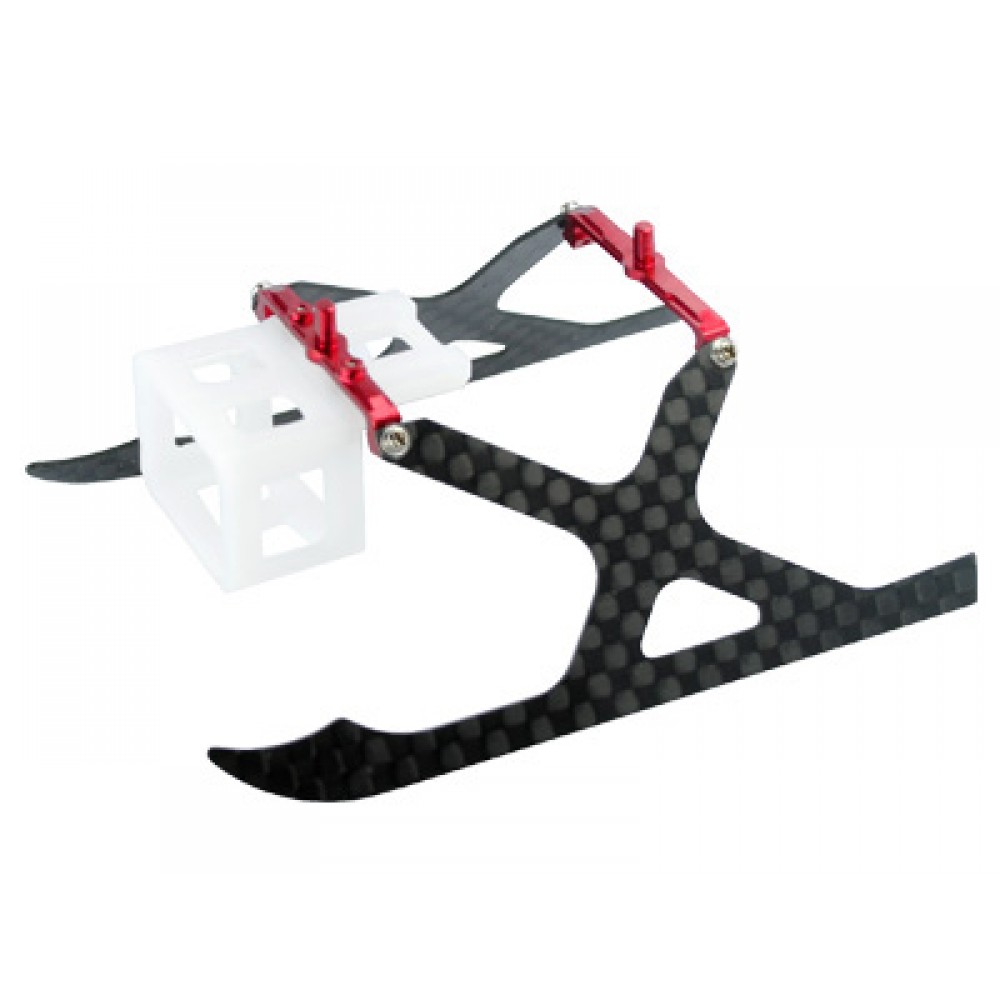 Aluminum/Carbon Fiber Landing Gear "X" Style (RED) - MCPXBL