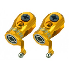 Precision CNC Aluminum Main Blade Grip (GOLD) - BLADE MCPXBL / BL2