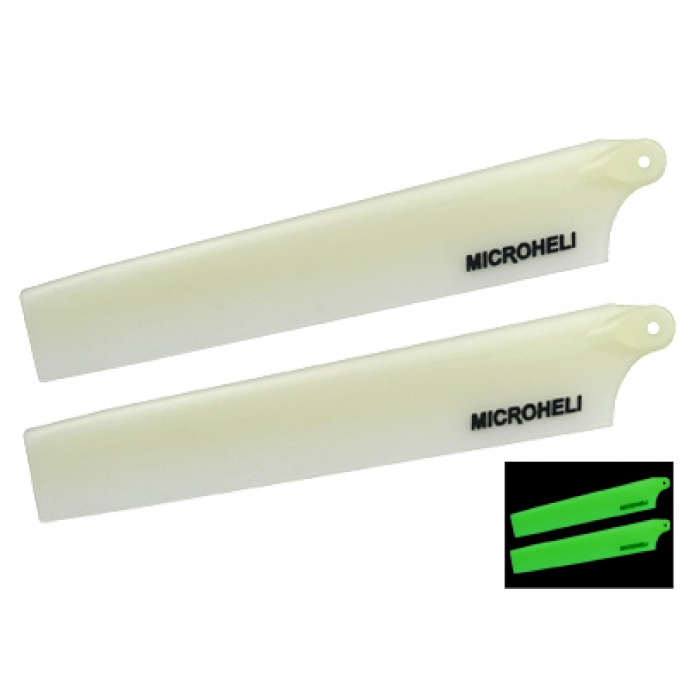 Glow Plastic Main Blade 117mm (WHITE) - MCPXBL