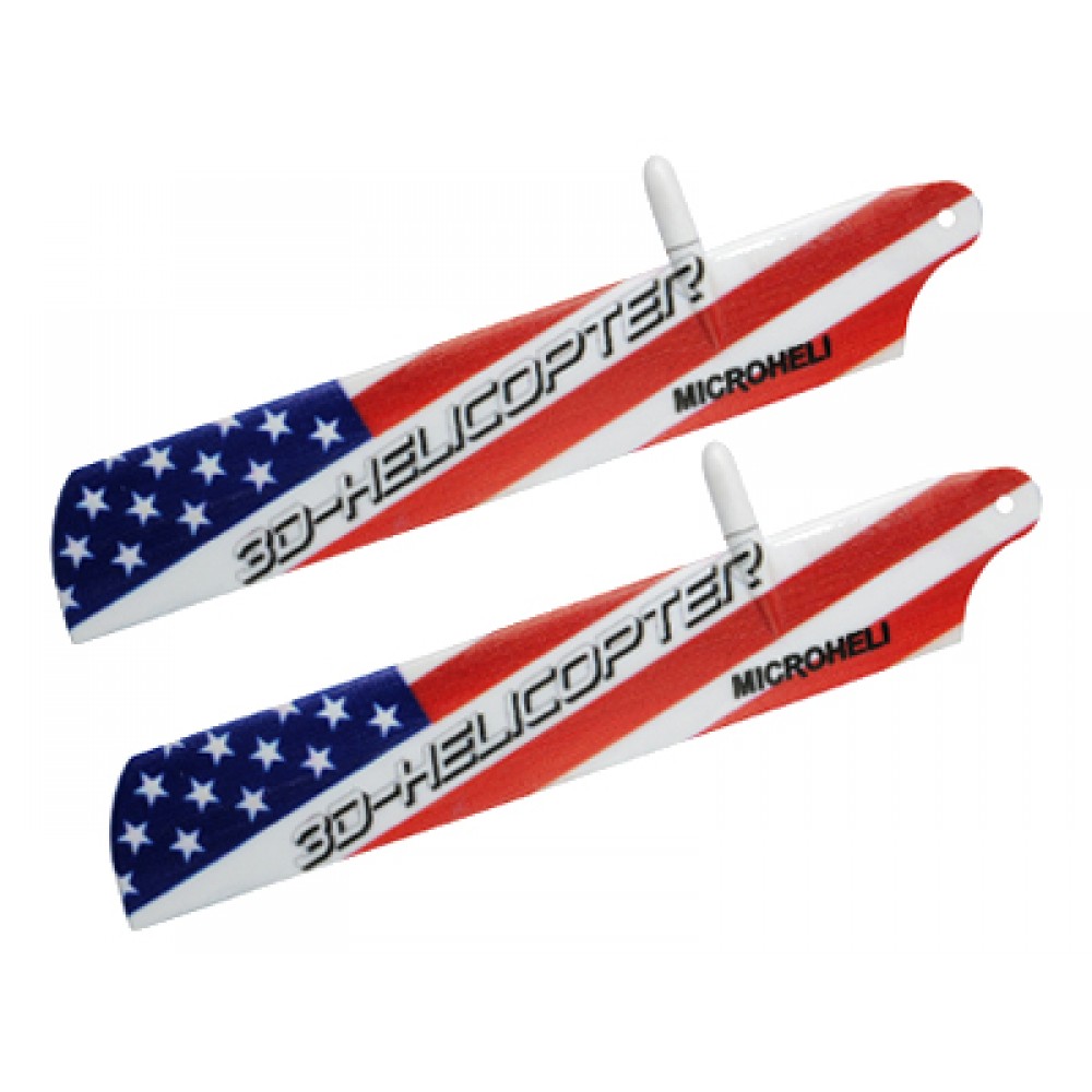 Bullet Plastic USA Flag Main Blade 117mm - MCPXBL / BL2