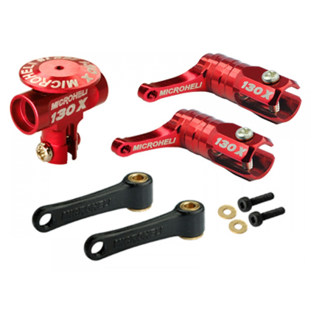 CNC Blade 130 X DFC Main Rotor package (RED) - BLADE 130X