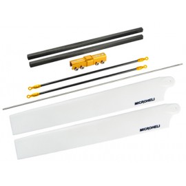 Carbon Tail Boom w/ 150mm Main Blade Combo (GOLD) - BLADE 130X