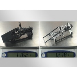 Aluminum/Carbon Fiber X Frame (Rotary Servo Mount) - BLADE 130X