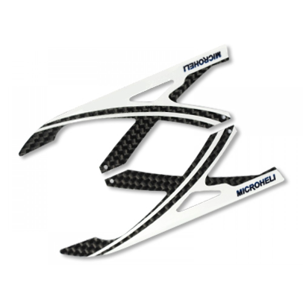 Carbon Fiber Landing Skids "X" Style (W) (for MICROHELI Landing Gear)
