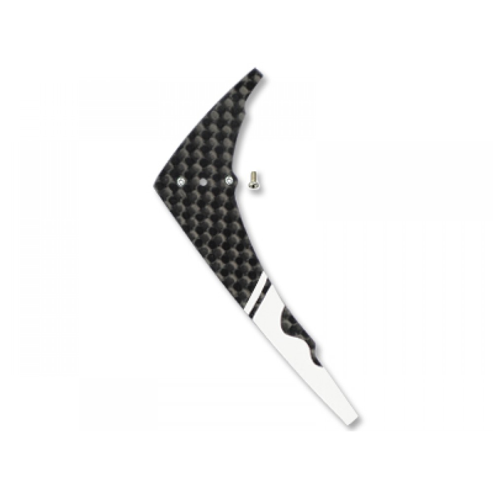 Carbon Fiber Vertical Fin (WHITE) - BLADE 130X