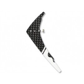 Carbon Fiber Vertical Fin (WHITE) - BLADE 130X