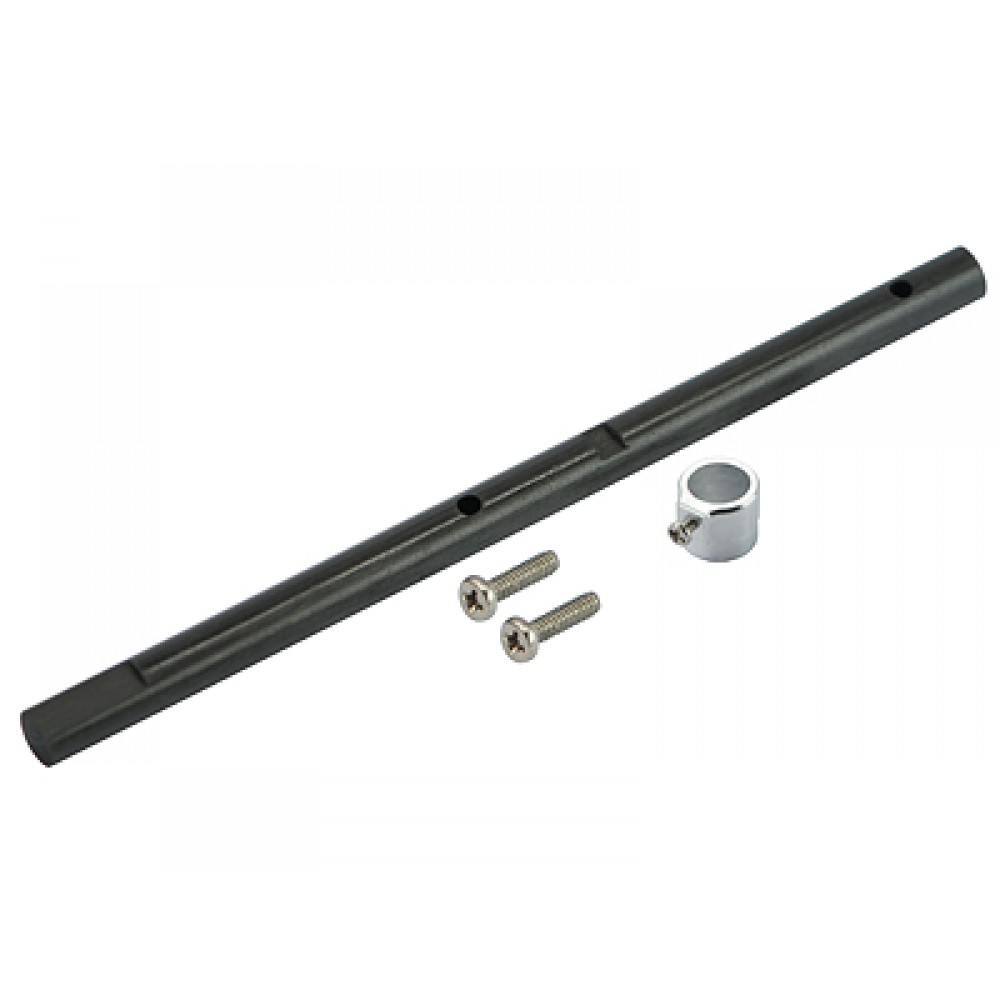 Precision CNC Solid Carbon Main Shaft/Collar set - BLADE 130X