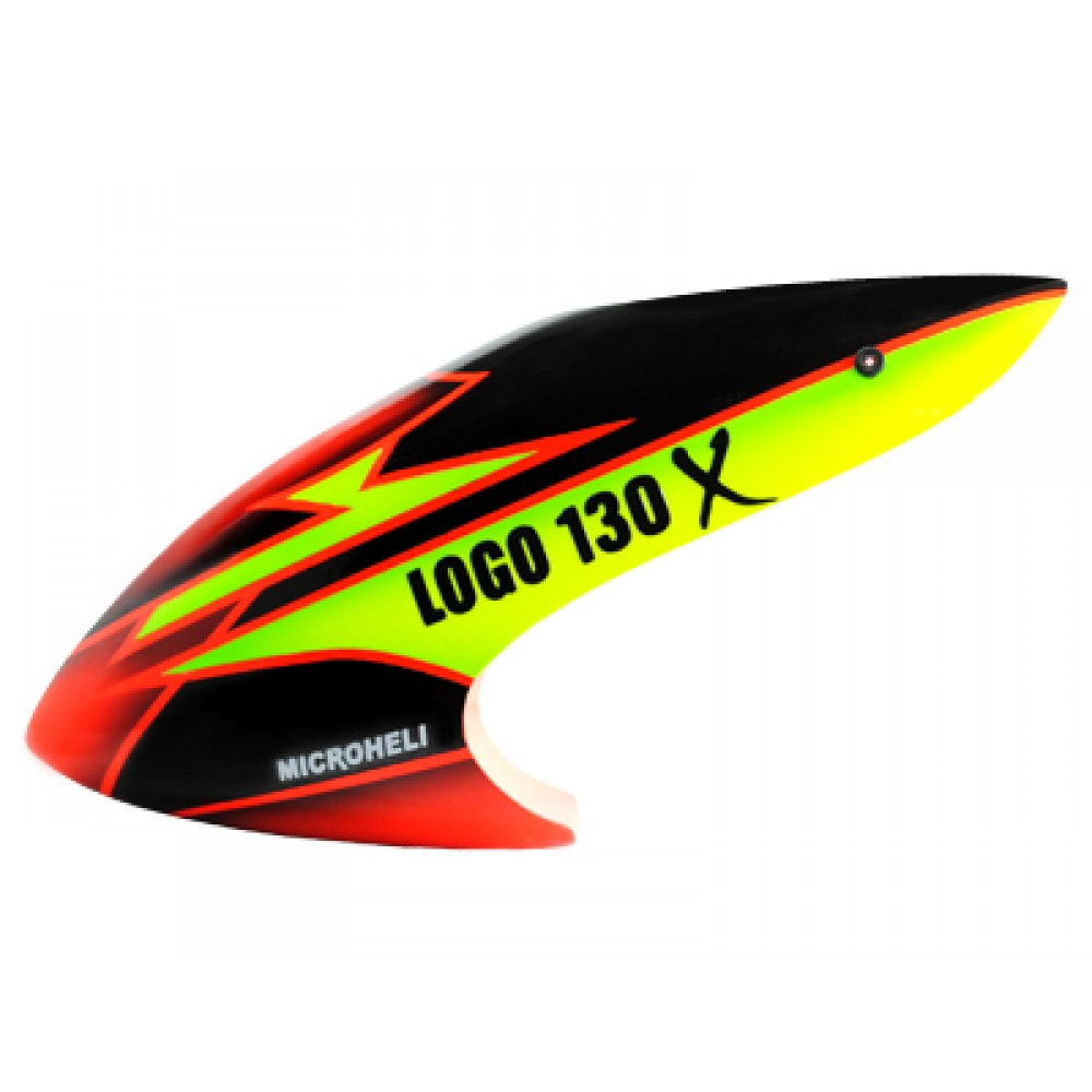 Airbrush Fiberglass Red Assassin Canopy - BLADE 130X