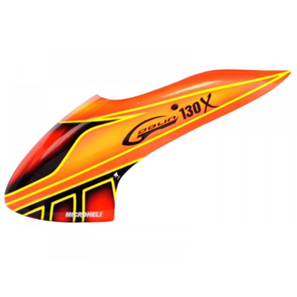 Airbrush Fiberglass Fire Attack Goblin Canopy - BLADE 130X