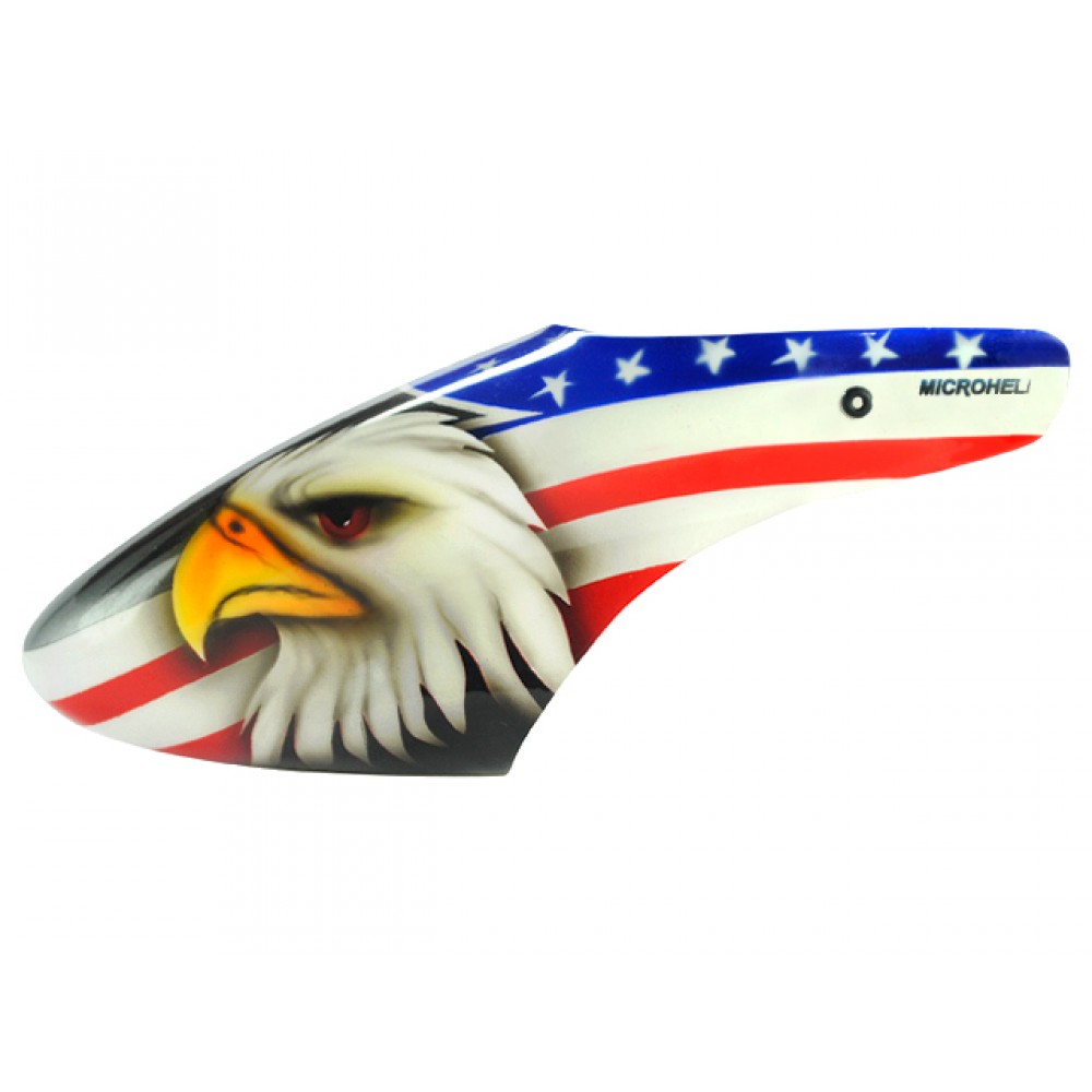 Airbrush Fiberglass Eagle Head Canopy - BLADE 130X