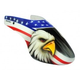 Airbrush Fiberglass Eagle Head Canopy - BLADE 130X