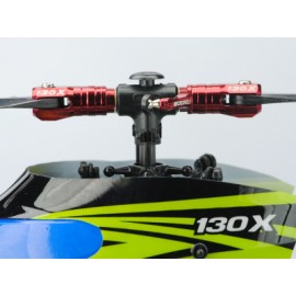 Main Blade Grip w/ Thrust Bearing/Steel Ball (RED) - BLADE 130X