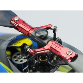 Main Blade Grip w/ Thrust Bearing/Steel Ball (RED) - BLADE 130X