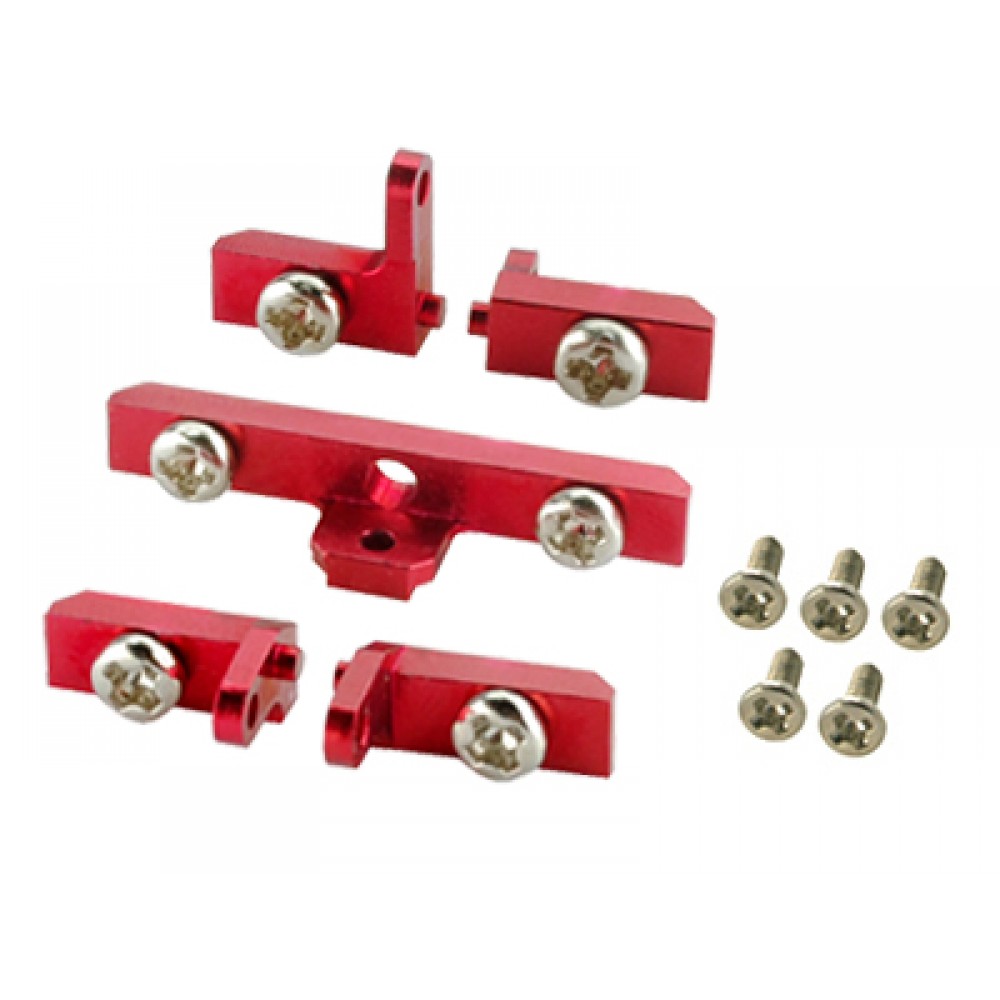 Aluminum Rotary Servo Mount set (RED) (for MH-HS5035HD/R)