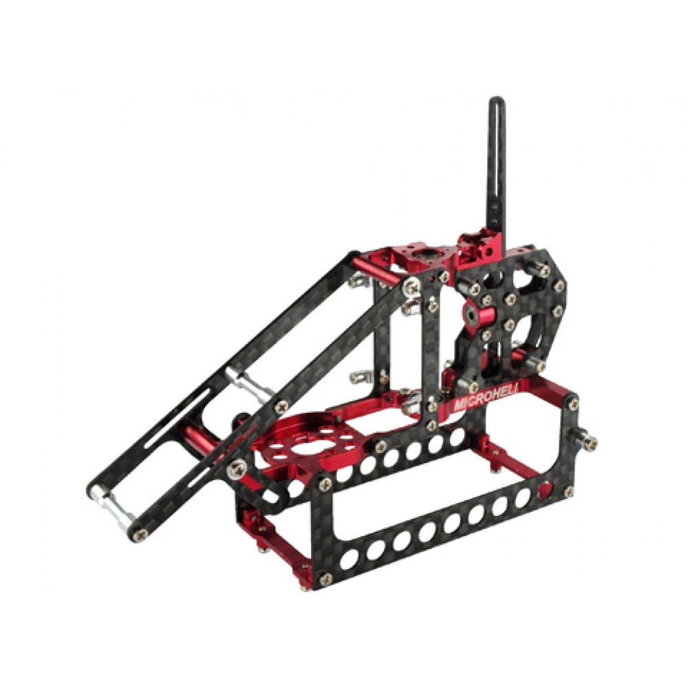 Aluminum/Carbon Fiber X Frame (RED) - BLADE 130X