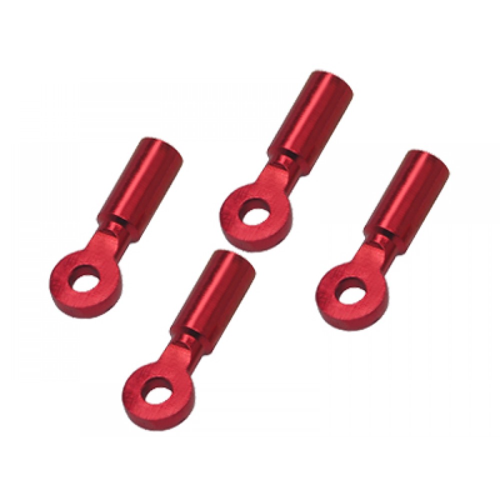 Aluminum Tail Boom Support End set (RED) (for 1.5mm Carbon Rod)