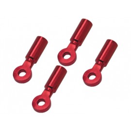 Aluminum Tail Boom Support End set (RED) (for 1.5mm Carbon Rod)
