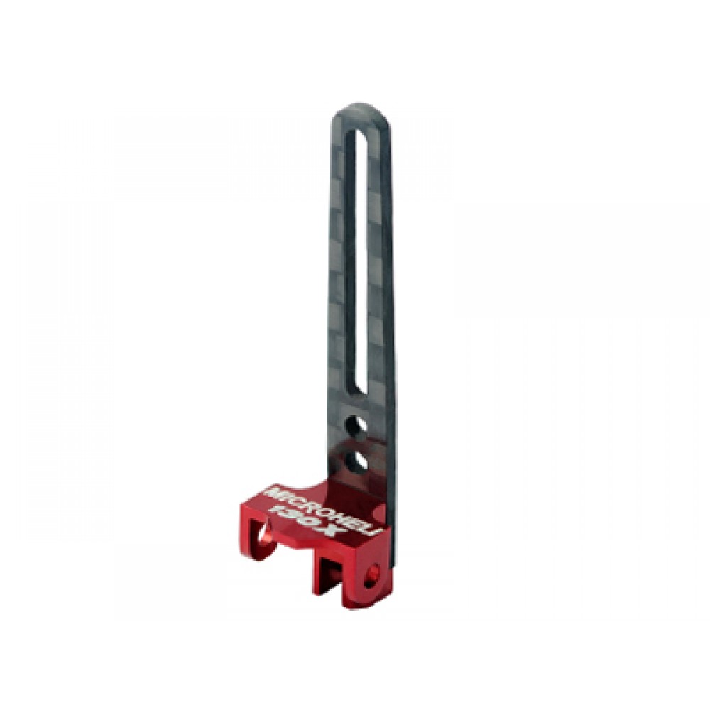 Aluminum/Carbon Fiber Anti-Rotation Guide set (RED) - BLADE 130X