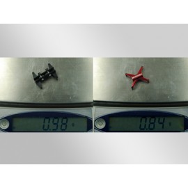 Aluminum Tail Servo Mount (RED) - BLADE 130X