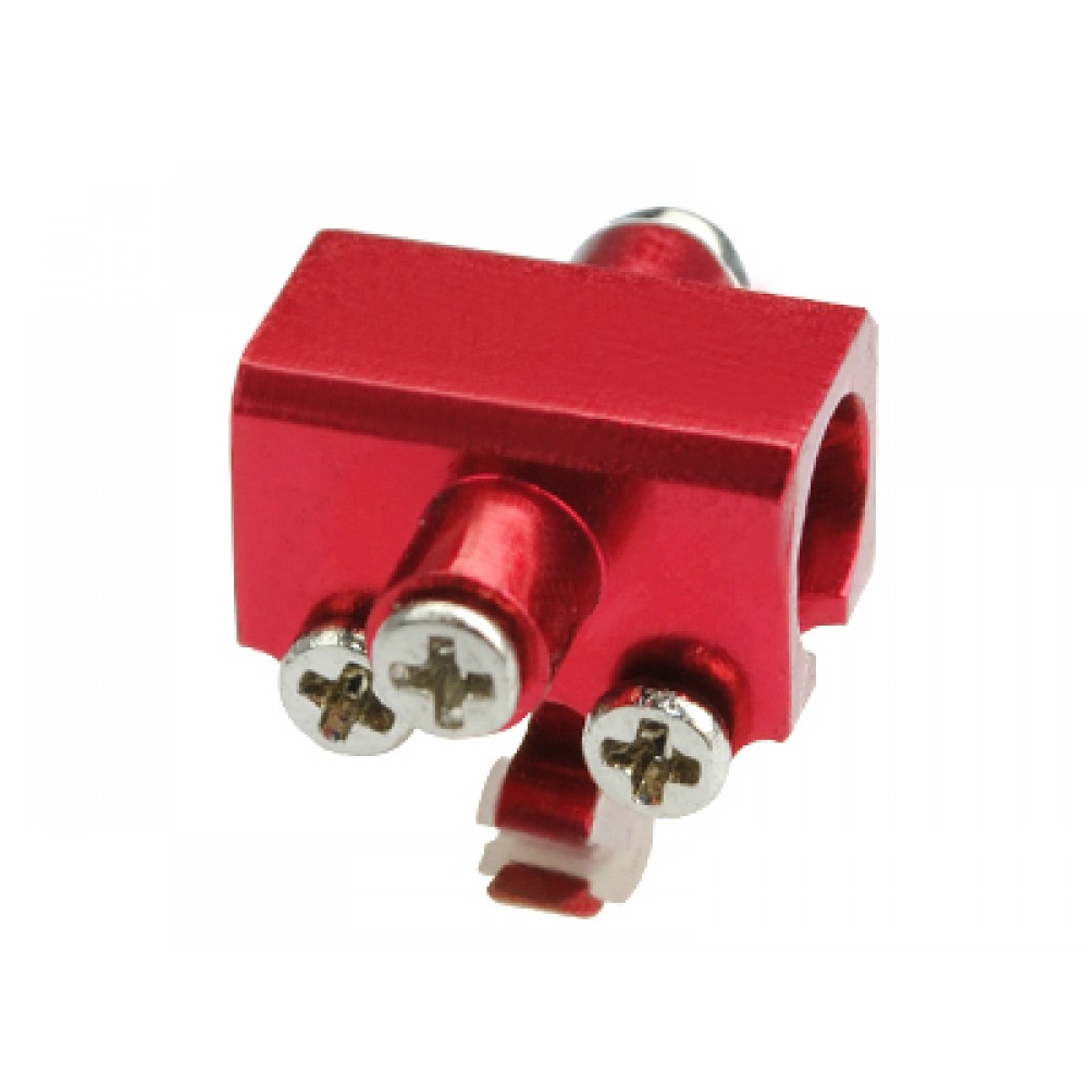 Aluminum Tail Boom Support Mount Round (RED) (for MH TBR series)