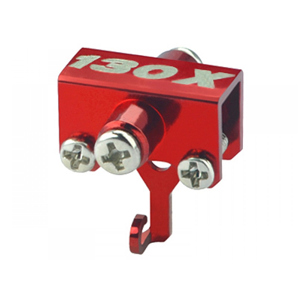 Aluminum Tail Boom Support Mount (RED) - BLADE 130X