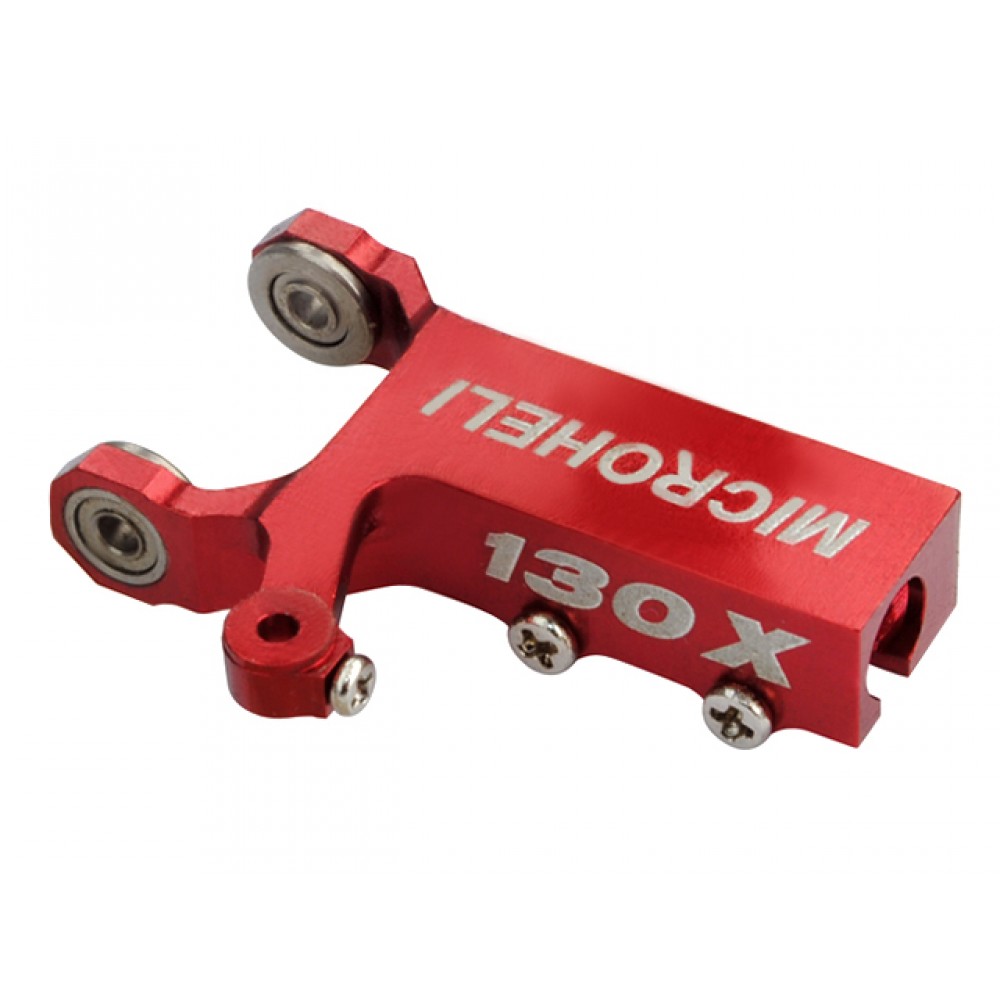 CNC Aluminum Tail Gear Case (Round) (RED) (for MH-130X-TRSW/R)