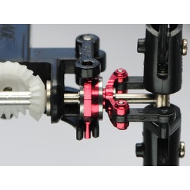 Double Bearing Stainless Steel Tail Pitch Slider (RED) - BLADE 130X