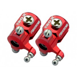 Double Bearing Weighted Tail Blade Grip set (RED) - BLADE 130X