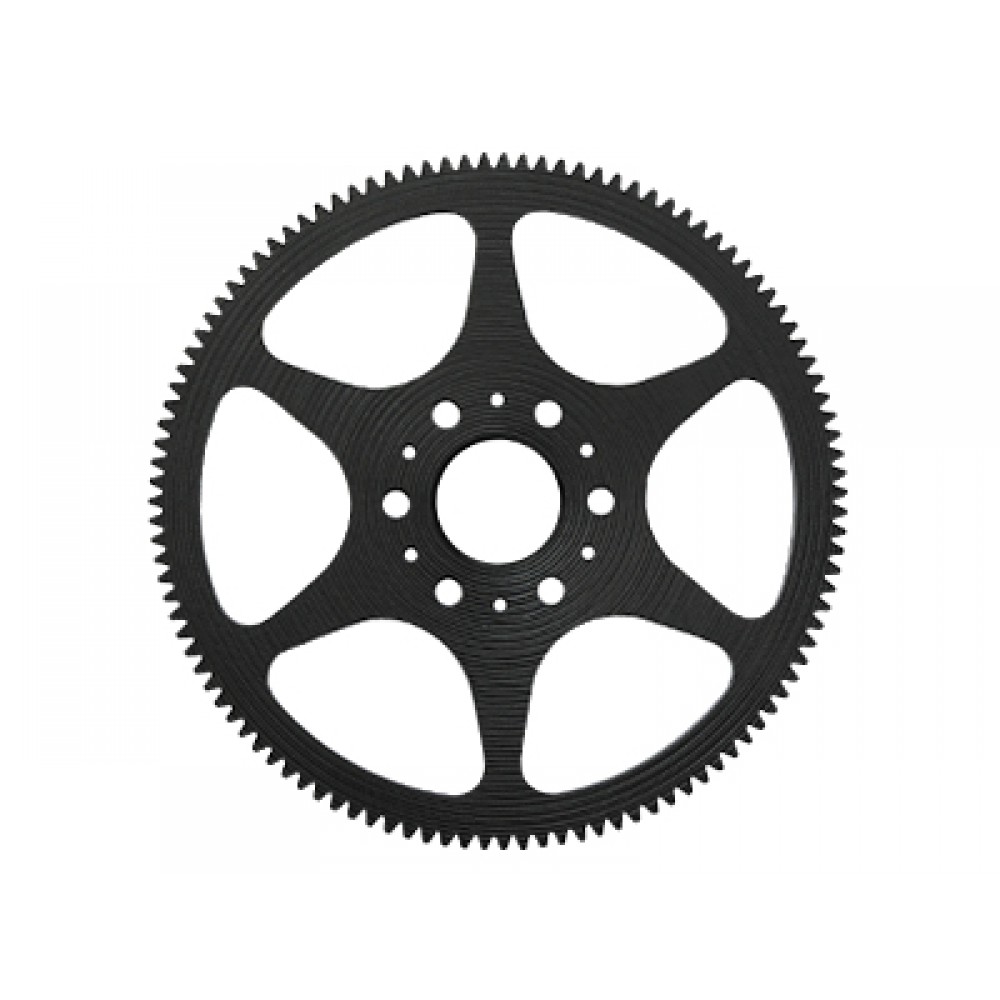 CNC Delrin Main Gear (BLACK) (for MH-130X067/069/X)