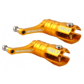 Main Blade Grip w/ Thrust Bearing/Steel Ball (GOLD) - BLADE 130X