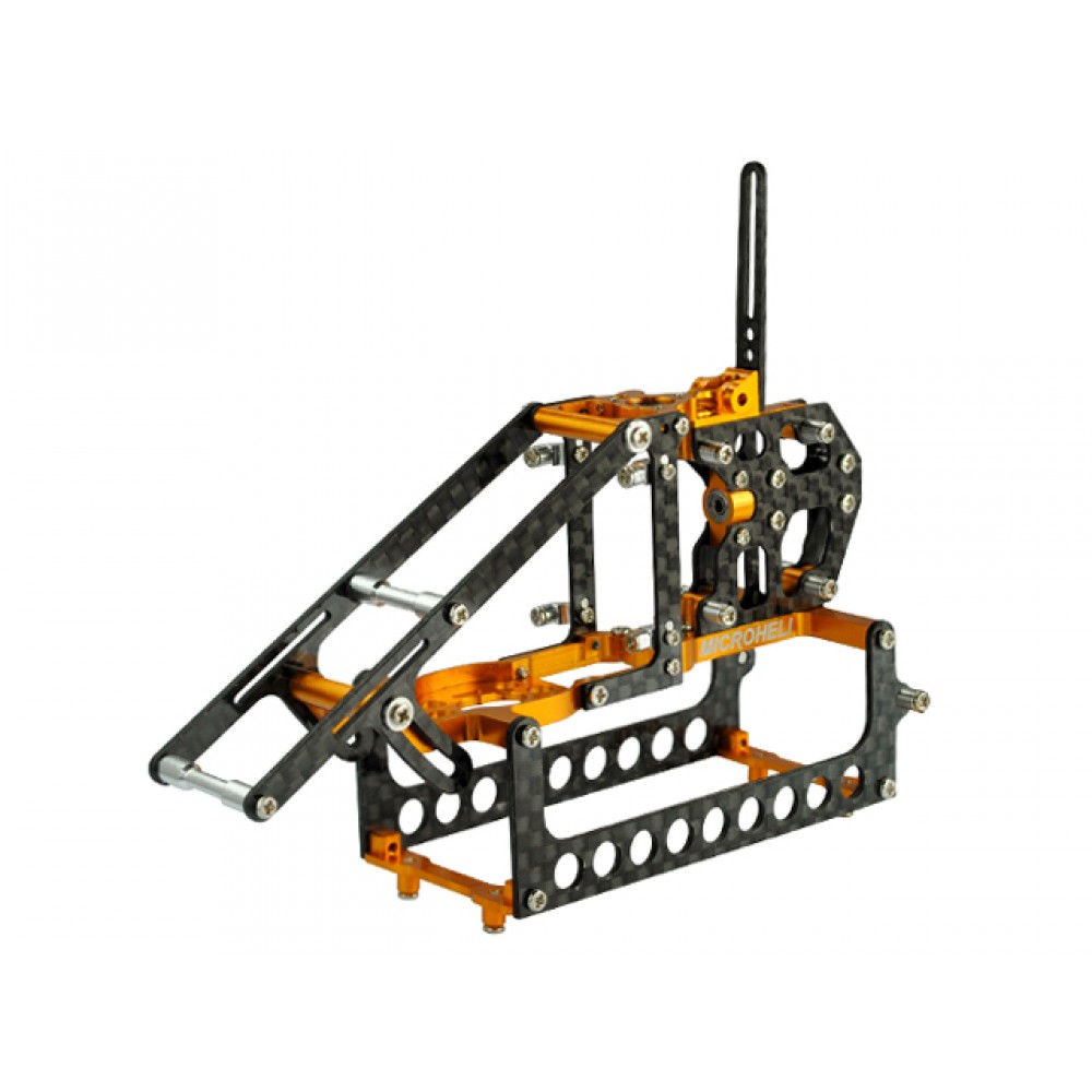 Aluminum/Carbon Fiber X Frame (GOLD) - BLADE 130X