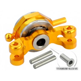 Double Bearing Titanium Tail Pitch Slider (GOLD) - BLADE 130X