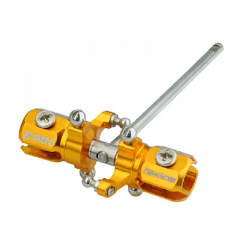 Double Bearing Weighted Tail Blade Grip combo(GOLD) - BLADE 130X