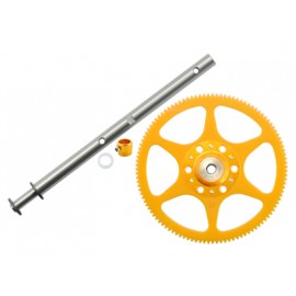 Delrin Main Gear w/ Auto-Rotation Hub set (GOLD) - BLADE 130X