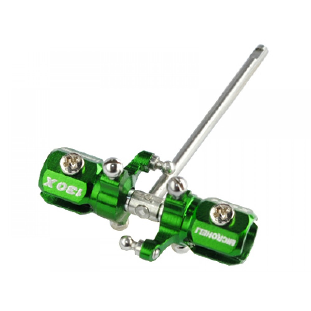 Double Bearing Weighted Tail Blade Grip combo (GREEN) - BLADE 130X