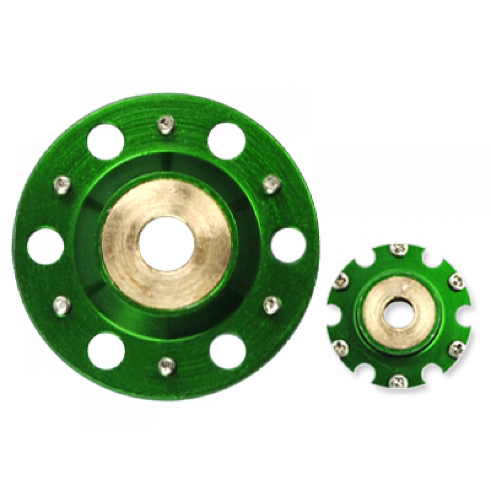 Aluminum Auto-Rotation Hub (GREEN) (for MH-130X367/X)