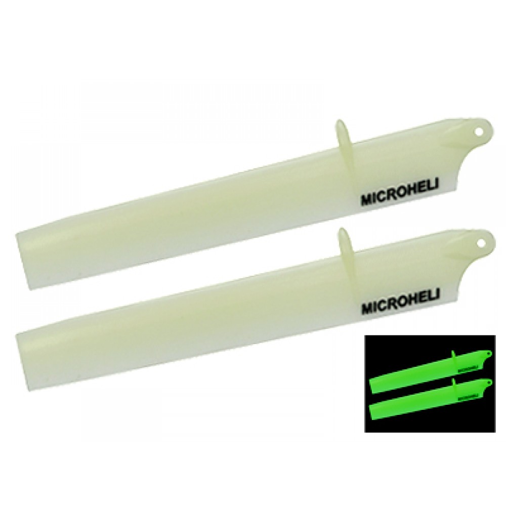 Glow Bullet Plastic Main Blade 135mm (WHITE) - BLADE 130X
