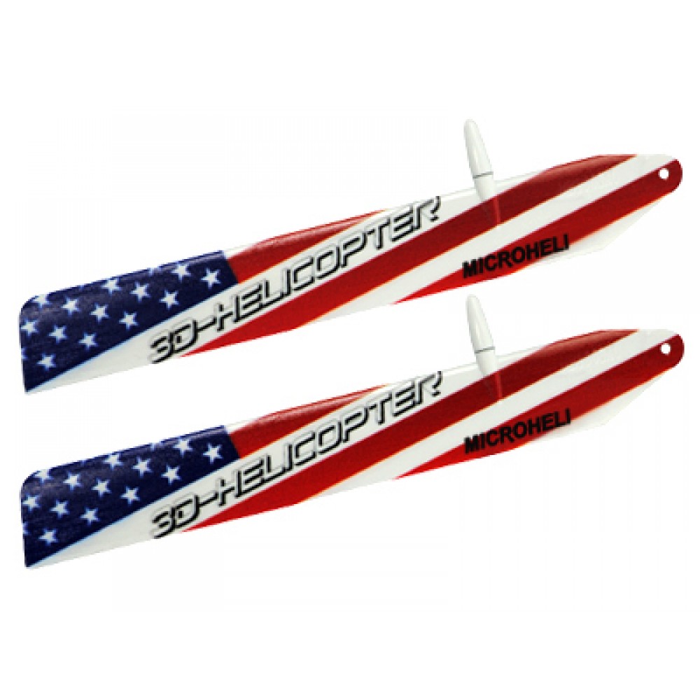 Bullet Plastic USA Flag Main Blade 135mm - BLADE 130X