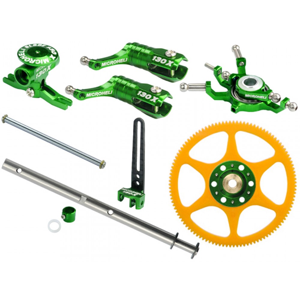 CNC Blade 130 X Performance package (GREEN) - BLADE 130X