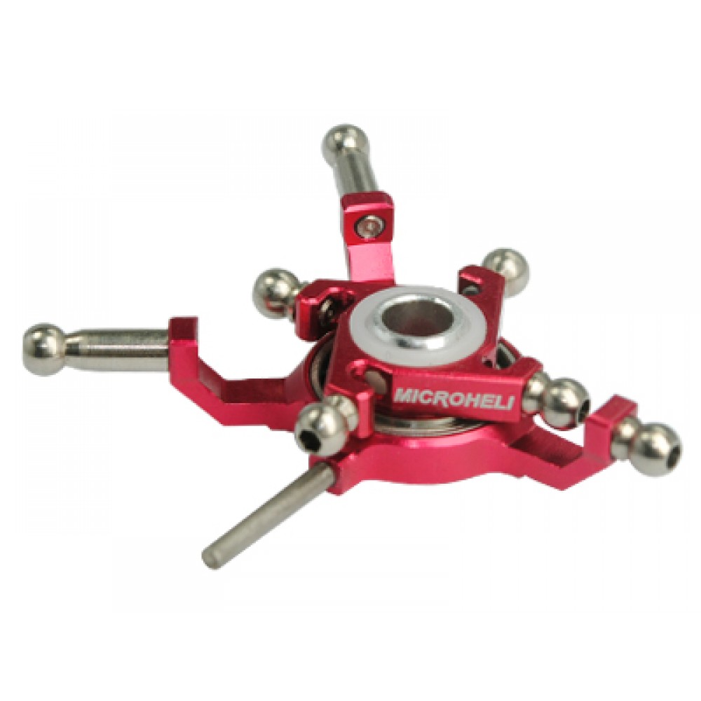 Precision CNC Titanium X Swashplate (RED) - BLADE 130X RED BULL