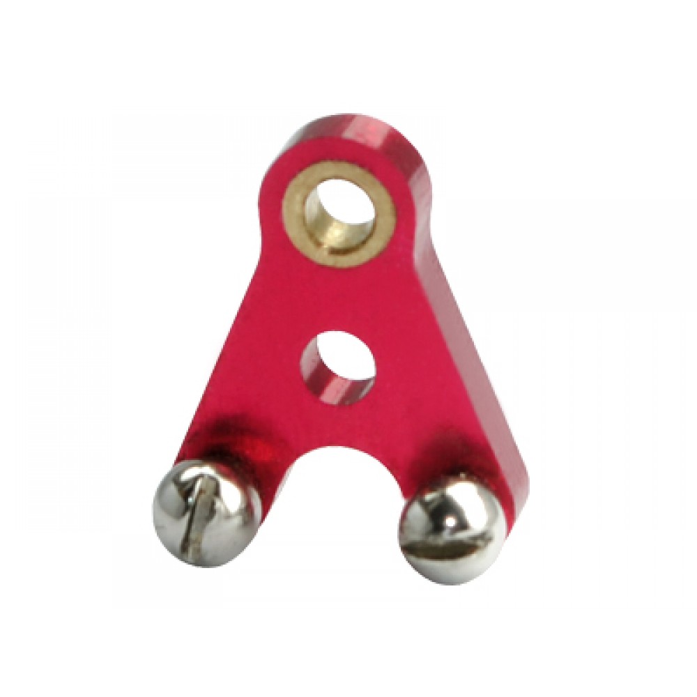 Aluminum Tail Push Rod Control Arm (RED) - BLADE 130X RED BULL