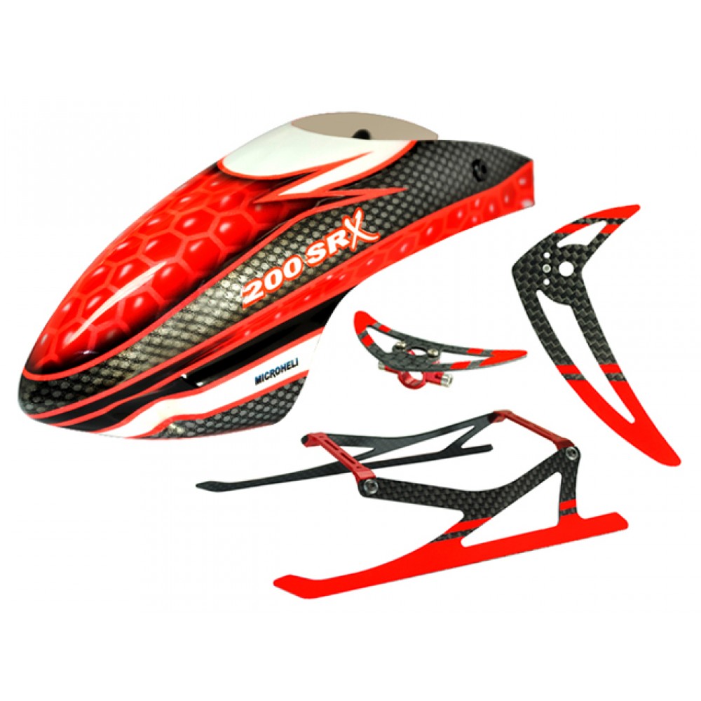 Blade 200 SR X Support Upgrade combo (RED) - BLADE 200 SRX