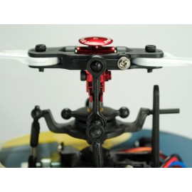 Precision CNC AL Main Rotor Hub w/ Button (RED) - BLADE 200 SRX/ 200 S