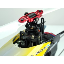 Precision CNC Aluminum Main Blade Grip set (RED) - BLADE 200 SRX/ 200 S