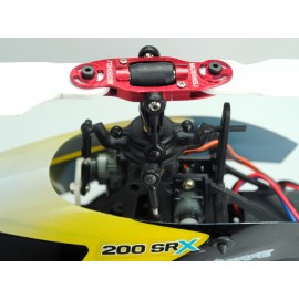 Precision CNC Aluminum Main Blade Grip set (RED) - BLADE 200 SRX/ 200 S