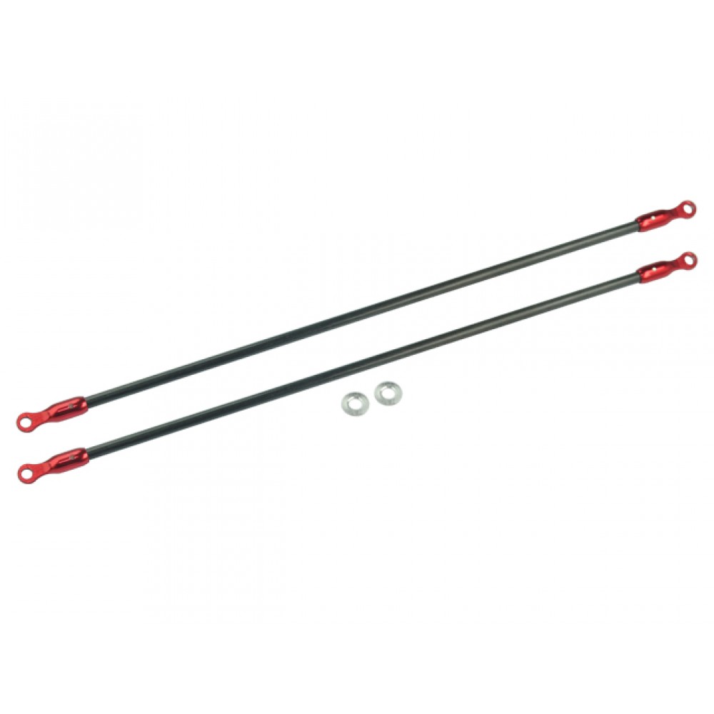 2mm Carbon Tail Boom Support set (RED) - BLADE 200 SRX